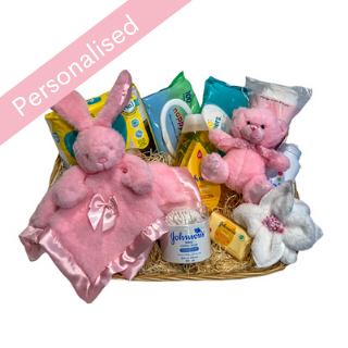 Personalised First Essentials Hamper - Pink image